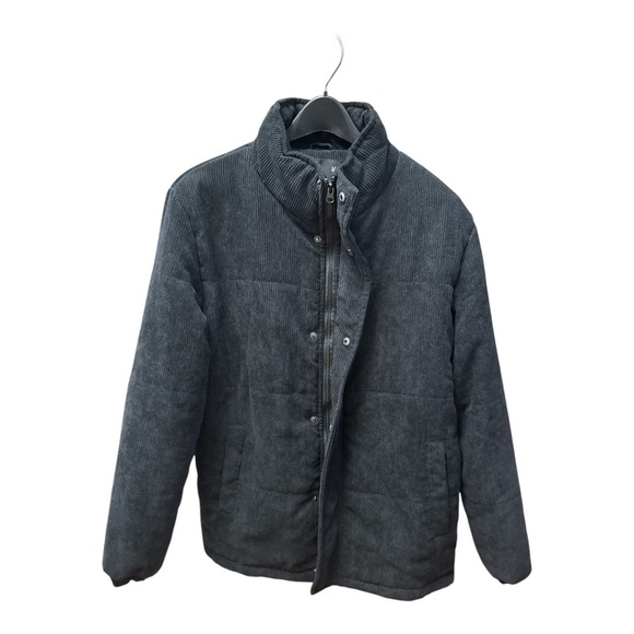 American Stitch Black Puffer Jacket with Zipper Closure and Structured Fit - Picture 5 of 5